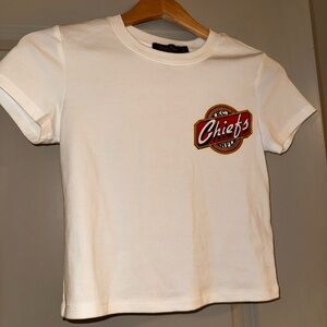 Urban Outfitters White Tee with Red Graphic